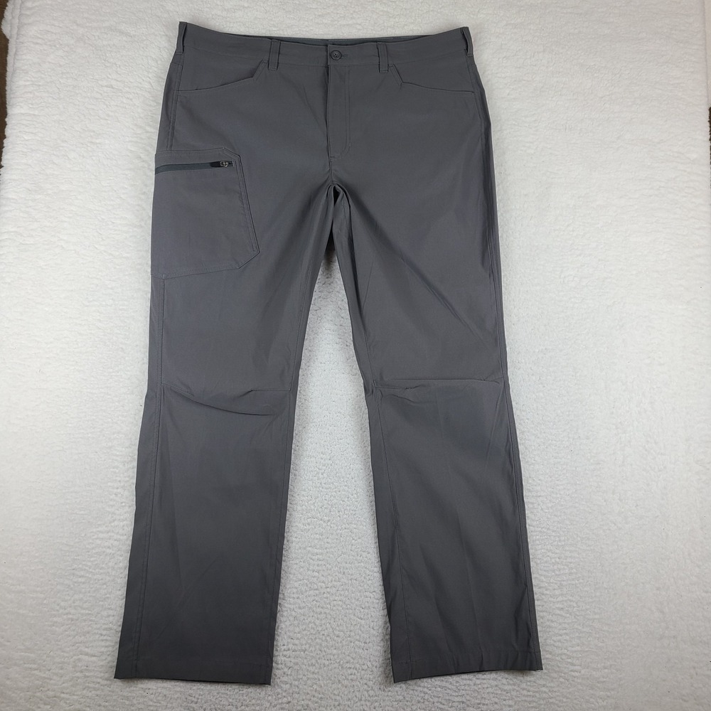 Eddie Bauer Pants Mens 40x32 Dark Gray Activewear Performance Rainer Tech Golf